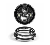 HTVTKRFGRL Fari Per Moto Fari Per Touring Electra Glide Road King Per Street Glide Faro A LED Da 7 Pollici + Fendinebbia Da 4.5 Pollici Staffa Ad Anello Da 7 Pollici(7inch and Bracket B2)