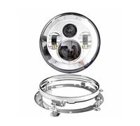 HTVTKRFGRL Fari Per Moto Fari Per Touring Electra Glide Road King Per Street Glide Faro A LED Da 7 Pollici + Fendinebbia Da 4.5 Pollici Staffa Ad Anello Da 7 Pollici(7inch and Bracket S3)