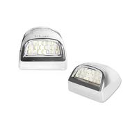 HTVTKRFGRL Lampada targa Canbus Per GMC Per Sierra 1500 1999-2013 18 Luci Targa A LED 6000K LED Luce Targa(Chrome Silver)