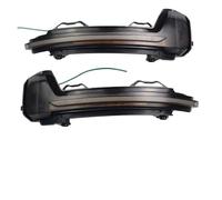 HTVTKRFGRL LED specchio indicatore dinamico Per VW Per Tiguan MK2 2017 2018 LED Dynamic Indicator Light Lampeggiatore Acqua Che Scorre(-Blue yellow)