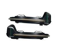 HTVTKRFGRL LED specchio indicatore dinamico Per VW Per Tiguan MK2 2017 2018 LED Dynamic Indicator Light Lampeggiatore Acqua Che Scorre(Yellow Light)