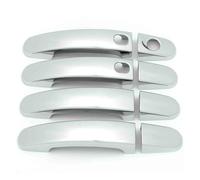 HTVTKRFGRL Maniglia Esterna Della Porta Anteriore Destro Per Ford Per Focus Escape Kuga C-Max 2006 2007 2008 2009 2010 2011 2012 2013 2014 Copertura Maniglia Portiera Cromata(Silver 1 hole)