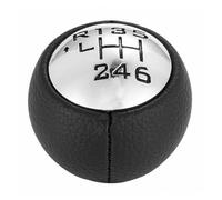 HTVTKRFGRL Per Solo Manopola Pomello Leva Cambi Manuale 5 Marce/6 Marce Vestibilità Standard Per Peugeot 307 Pelle Sintetica Nero Elegante Leva Del Cambio 1 Pezzo(6 speed)