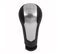 HTVTKRFGRL Pomello Con Copertura Pomello Leva Cambi Manuale Per Spark 2011 2013 2014 2015 2016 Pelle A 5 Velocità Cromato/Argento/Nero Elegante Manopola Cambio 1 Pezzo(Silver gearknob)