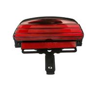 HTVTKRFGRL posteriore per moto Per Touring FXST Per FXSTB Per FXSTC FXSTS FLSTSB Personalizzata Luce Di Punta Parafango Posteriore A LED A Tre Barre Fanale posteriore(Red)