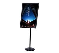 HTWLKEB Supporto for Poster A2 Regolabile Supporto for Poster da Pavimento for carichi Pesanti Supporto for Cartello di avviso for Matrimonio/Spettacolo/Esposizione/pubblicità(Black)