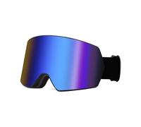 HTXONB Occhiali da sci per sport all'aria aperta, occhiali da sci a doppio strato, occhiali antivento e antiappannamento, occhiali da sci cardabili per miopia, foglio blu nero sabbia, 235 * 100 mm