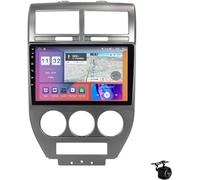 HTXPSM Android 12 Doppio DIN Car Stereo Radio per J-EEP Compass 2007-2009 9" unità Principale di Navigazione GPS DSP Integrato FM BT WiFi SWC 4G 5G Carplay Specchio Link Lettore Video + Telecamera