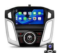 HTXPSM Android 14 9'' Autoradio Doppio Din Touch Screen Radio Navigazione per Ford Focus 3 MK 3 2011-2017 con Wireless CarPlay Android Auto BT Telecamera di Backup Controllo del Volante