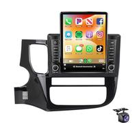 HTXPSM Android 15 9.7'' Autoradio Doppio Din Touch Screen Radio Navigazione per Mitsubishi Outlander 2012-2018 con CarPlay Wireless Android Auto BT Telecamera di Backup Comandi al Volante