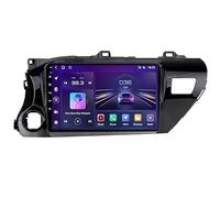 HTXPSM per Toyota Hilux 2016-2020 Android 15 9 Pollici Touchscreen autoradio con Lettore Dvd Bluetooth GPS Navigazione, Doppio DIN Sistema di Navigazione GPS per Auto Radio CarPlay Android Auto telec