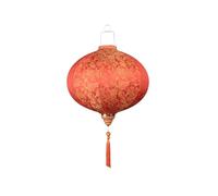 HTYUKFDG Lanterna di Seta vietnamita Lanterna Cinese Rotonda retrò Jacquard Decorativa Orientale appesa a Forma di Lampada a Lanterna Floreale per la Decorazione del Cortile del Giardino