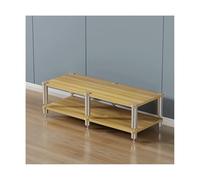 HTYUKFDG Supporto HiFi AV Media Stand Scaffali in legno a più livelli Mobiletto moderno for componenti stereo Console da gioco Scaffale for proiettore Lettore DVD TV Box(Natural,2 Tier)