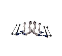 HTZLCO Bracci di controllo a forcella anteriore, barra di collegamento a goccia, compatibile con BMW Serie 5 E60/61, braccio oscillante superiore e inferiore, barra di bilanciamento, tiranti dello ste