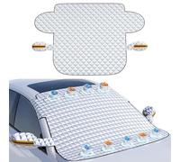 HTZSQ Auto Copertura Parabrezza per Mercedes-Benz GLE 350,Foglio di Alluminio Magnetico Telo Parabrezza Auto con Copertura Specchietti Anti Neve Grandine Sole Accessori per Auto,S