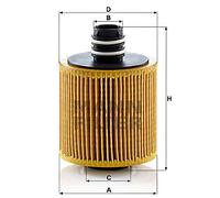HU 8006 z MANN-FILTER Filtro olio per ALFA ROMEO,FIAT,JEEP,LANCIA,OPEL,SUZUKI,VA