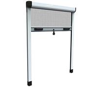 HU-firma Zanzariere Alluminio Verticale, Bianco, 100 x 170 cm