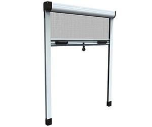 HU-firma Zanzariere Alluminio Verticale, Bianco, 100 x 170 cm