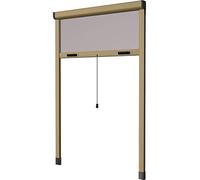 HU-firma Zanzariere Alluminio Verticale, Bronzato, 120 x 170 cm