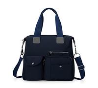 HUA ANGEL Borsa Tracolla Donna con Multitasche en Nylon Casual Borse a Mano a Spalla Grande Capacità Pratico Borsa Hobo per Mamma Lavoro Sportiva Viaggio Multifunzionale