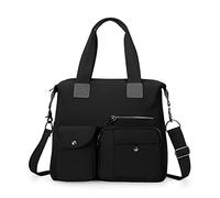 HUA ANGEL Borsa Tracolla Donna con Multitasche en Nylon Casual Borse a Mano a Spalla Grande Capacità Pratico Borsa Hobo per Mamma Lavoro Sportiva Viaggio Multifunzionale