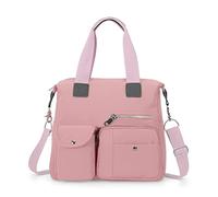 HUA ANGEL Borsa Tracolla Donna con Multitasche en Nylon Casual Borse a Mano a Spalla Grande Capacità Pratico Borsa Hobo per Mamma Lavoro Sportiva Viaggio Multifunzionale