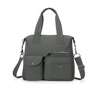 HUA ANGEL Borsa Tracolla Donna con Multitasche en Nylon Casual Borse a Mano a Spalla Grande Capacità Pratico Borsa Hobo per Mamma Lavoro Sportiva Viaggio Multifunzionale