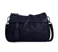 HUA ANGEL Borse a Tracolla Donna in Morbida Pelle Elegante Borse a Mano Multitasche con 3 scomparti e 2 Tracolla Rimovibile Borsa a Spalla Piccola Per Viaggio Ufficio Shopping Festa Teatro inverno