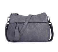 HUA ANGEL Borse a Tracolla Donna in Morbida Pelle Elegante Borse a Mano Multitasche con 3 scomparti e 2 Tracolla Rimovibile Borsa a Spalla Piccola Per Viaggio Ufficio Shopping Festa Teatro