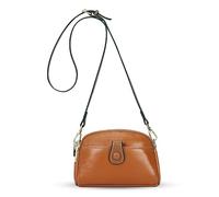 HUA ANGEL Leggera Borsa a Tracolla Donna Vera Pelle Portafoglio del Telefono Borsa a Tracolla per Cellulare con Doppia Cerniera per Viaggio Causale Vita Quotidiana