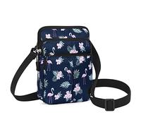 HUA ANGEL Marsupio Leggero in Poliestere per Uomini e Donne, Borsa a Tracolla Regolabile, Borsa Porta Cellulare con 3 Scomparti per Viaggi, Sport, Escursionismo, Corsa, Ciclismo, Camminare, Pesca