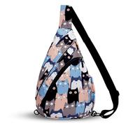 HUA ANGEL Zaino Monospalla Sling Bag Per Donna Uomo Unisex Borsa aTracolla Sul Petto Ultra Leggero Chest Pack Sportivo Lavoro Viaggio Scuola Hiking All'Aperto