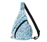 HUA ANGEL Zaino Monospalla Sling Bag Per Donna Uomo Unisex Borsa aTracolla Sul Petto Ultra Leggero Chest Pack Sportivo Lavoro Viaggio Scuola Hiking All'Aperto