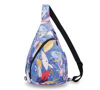 HUA ANGEL Zaino Monospalla Sling Bag Per Donna Uomo Unisex Borsa aTracolla Sul Petto Ultra Leggero Chest Pack Sportivo Lavoro Viaggio Scuola Hiking All'Aperto