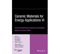 Hua-Tay Lin Ceramic Materials for Energy Applications VI, Vol (Copertina rigida)