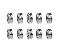 HUABAN 10 pezzi Cuscinetto a forma di U della stampante 3D U604ZZ 604UU 4x13x4mm per MK8 Estrusore Rotondo Ruota Ingranaggio Passeggino Cuscinetti di guida Rail Puleggia di montaggio