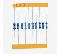 HUABAN 100 Pezzi 0.5 Watts 1/2W 150K Ohm 1% Resistore a film metallico