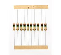 HUABAN 100 Pezzi 1 Watts 1W 1M Ohm 5% Resistore a film di carbonio