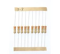 HUABAN 100 Pezzi 1 Watts 1W 3R3 3.3 Ohm 5% Resistore a film di carbonio