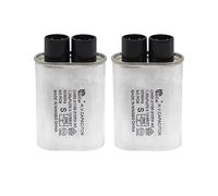 HUABAN 2 Pezzi 1.0 uF Terminal 3/16" 4.8mm Condensatore ad alta tensione HV a microonde CH85 2100V AC 10/85/21 50/60Hz