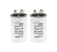HUABAN 2 Pezzi 12 uF Condensatore di avvio CBB65 450V 50/60Hz Guscio in alluminio per condizionatore d'aria