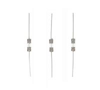 HUABAN 20 Pezzi 0.5A 0.5 Amp 3.6 * 10mm 250V Fusibile in vetro a soffio lento con conduttori
