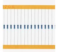 HUABAN 200 Pezzi 0.25 Watts 1/4W 470R 470 Ohm 1% Resistore a film metallico