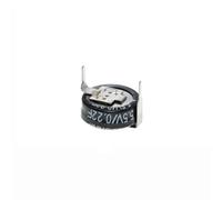 HUABAN 3 Pezzi 5.5V 0.22F 9.5x8.6mm H Tipo Pins Button Ultracondensatore supercondensatore 5.5 Volt 0.22 Farad