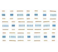 HUABAN 5 pezzi * 21 valori 2W 2 Watts 1.0 1.2 1.5 1.8 2.0 2.2 2.4 2.7 3.0 3.3 3.6 3.9 4.3 4.7 5.1 5.6 6.2 6.8 7.5 8.2 9.1 Ohm 1% Resistore a film metallico