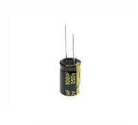 HUABAN 5 Pezzi 250V 100UF 16x25mm Condensatore elettrolitico in alluminio a filo di piombo Resistenza in serie equivalente bassa ad alta frequenza 250 Volt 100 UF