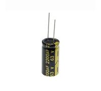 HUABAN 5 Pezzi 63V 2200UF 18x35mm Condensatore elettrolitico in alluminio a filo di piombo Resistenza in serie equivalente bassa ad alta frequenza 63 Volt 2200 UF