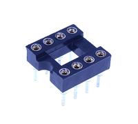 HUABAN 5 pezzo DIP-8 DIP8 Tipo a saldare adattatore per presa di prova IC passo 2,54 mm larghezza 10 mm rotondo