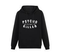Huachenyu Psycho Killer Qu'est-ce Que C'Est Men's Black Hoodies Unisex Pullover Sweatshirts M