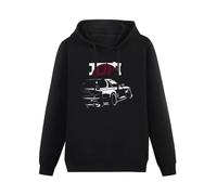 Huachenyu RX7 JDM Tuning Drift Racing Car Men's Black Hoodies Unisex Pullover Sweatshirts XXL